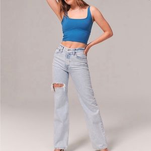 Abercrombie NWT High Rise 90s Relaxed Jeans size 25